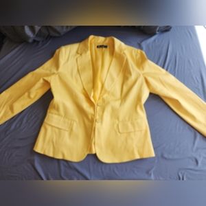 Yellow 2 button work blazer